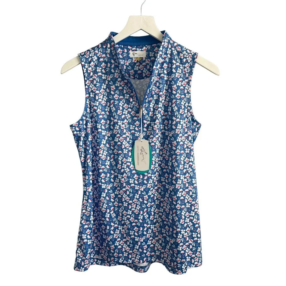 Greg Norman Floral Golf Top - Picture 1 of 4